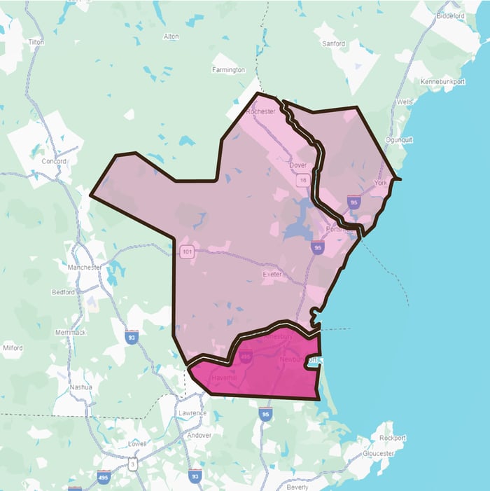 Seacoast Service Map-MA