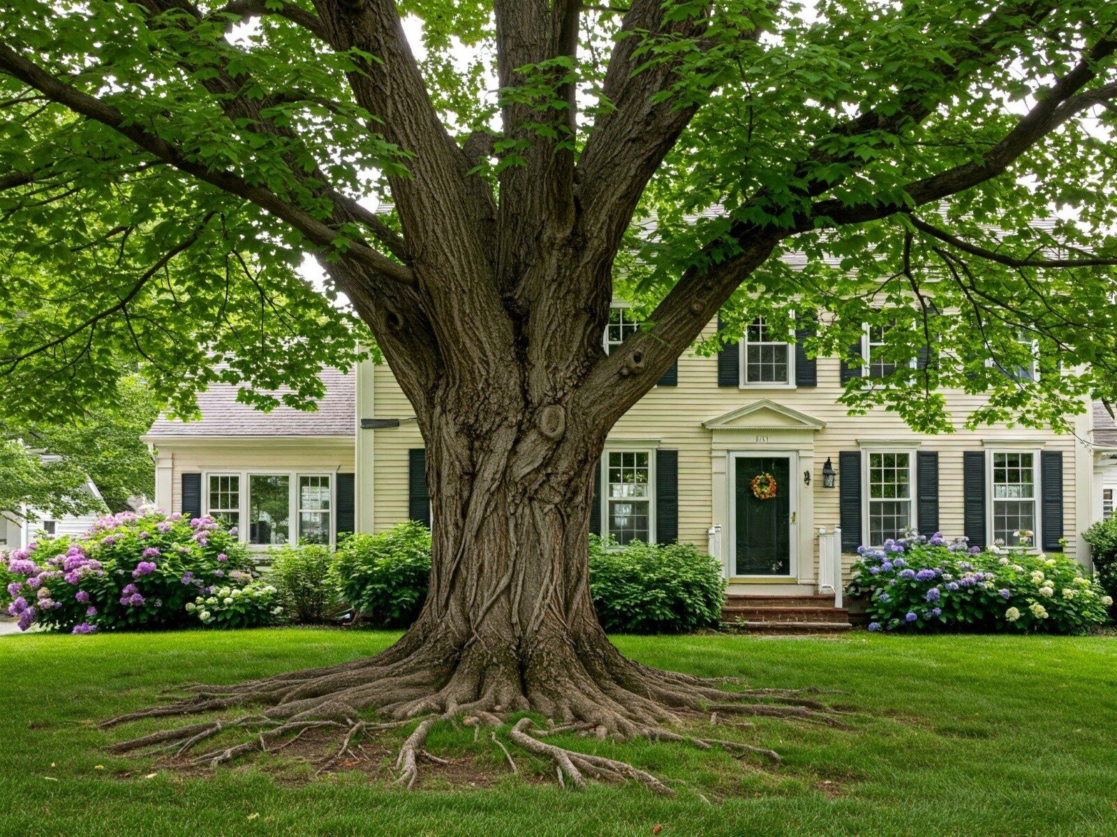 tree with surface roots