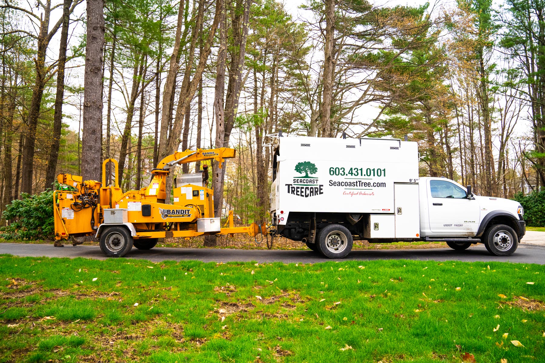 tree service crew equipment truck